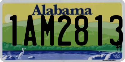 AL license plate 1AM2813