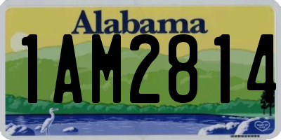 AL license plate 1AM2814