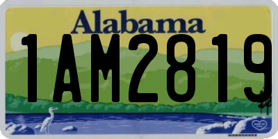 AL license plate 1AM2819