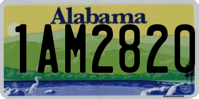 AL license plate 1AM2820