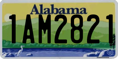AL license plate 1AM2821