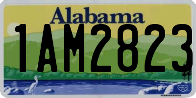 AL license plate 1AM2823