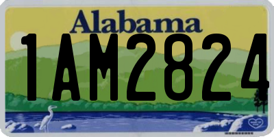 AL license plate 1AM2824