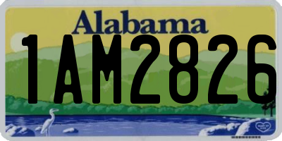 AL license plate 1AM2826