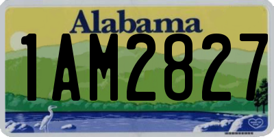 AL license plate 1AM2827