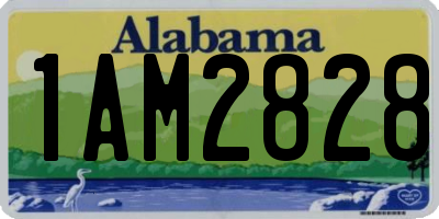 AL license plate 1AM2828