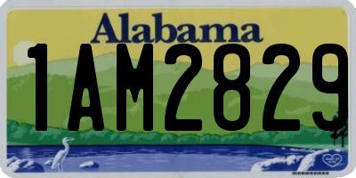 AL license plate 1AM2829