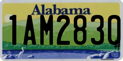 AL license plate 1AM2830