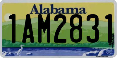 AL license plate 1AM2831
