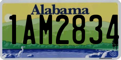 AL license plate 1AM2834