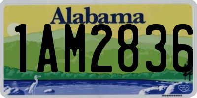 AL license plate 1AM2836