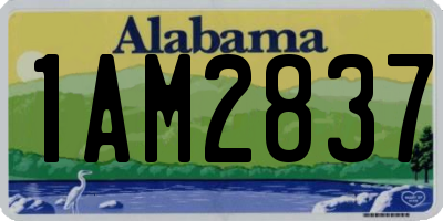 AL license plate 1AM2837