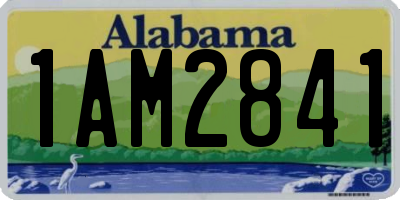AL license plate 1AM2841