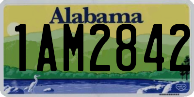 AL license plate 1AM2842