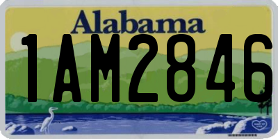 AL license plate 1AM2846