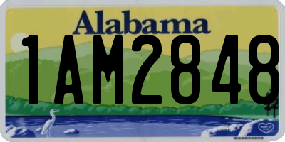 AL license plate 1AM2848