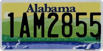 AL license plate 1AM2855