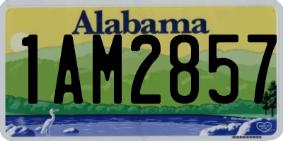AL license plate 1AM2857