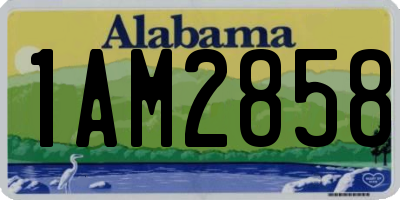 AL license plate 1AM2858