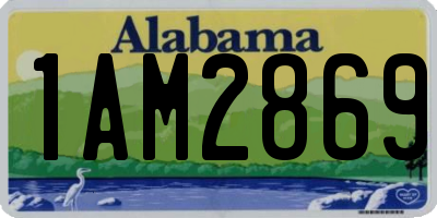 AL license plate 1AM2869