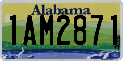 AL license plate 1AM2871