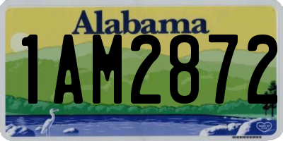 AL license plate 1AM2872