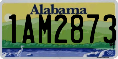 AL license plate 1AM2873