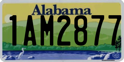 AL license plate 1AM2877