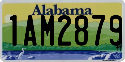 AL license plate 1AM2879