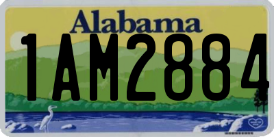 AL license plate 1AM2884