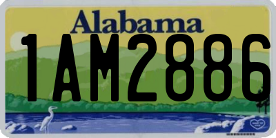 AL license plate 1AM2886