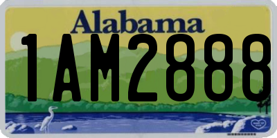 AL license plate 1AM2888