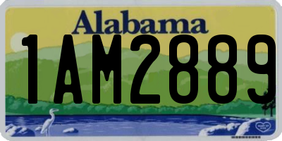 AL license plate 1AM2889