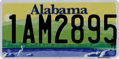 AL license plate 1AM2895