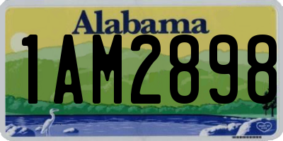 AL license plate 1AM2898
