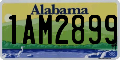 AL license plate 1AM2899