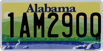 AL license plate 1AM2900
