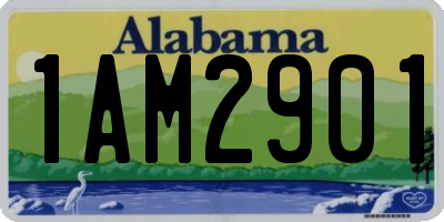 AL license plate 1AM2901