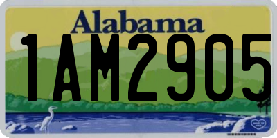 AL license plate 1AM2905