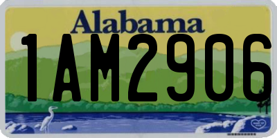 AL license plate 1AM2906