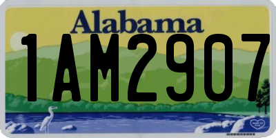 AL license plate 1AM2907