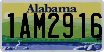 AL license plate 1AM2916