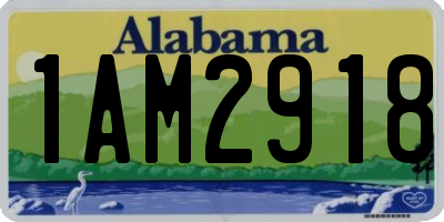 AL license plate 1AM2918