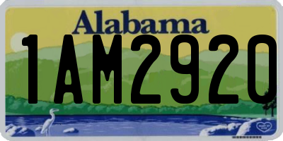 AL license plate 1AM2920