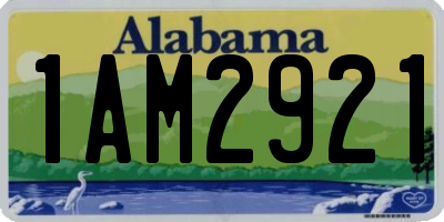 AL license plate 1AM2921