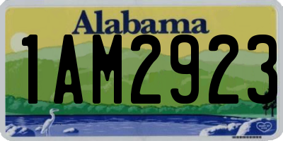 AL license plate 1AM2923