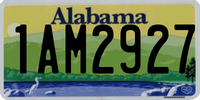AL license plate 1AM2927