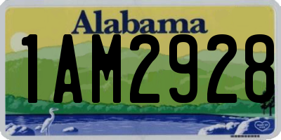 AL license plate 1AM2928
