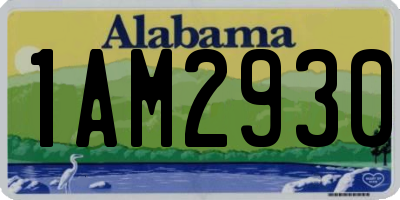AL license plate 1AM2930