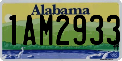AL license plate 1AM2933
